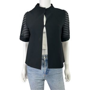 LAFAYETTE 148 New York Black Short Sleeve Jacket
